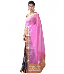 Pink & Golden Ravishing Fusion Collection Saree MDL-S-SR1-005